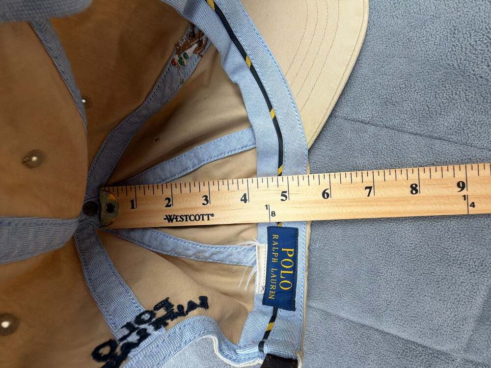 Polo Ralph Lauren Tan Baseball Cap with Leather Strap - Picture 10 of 10
